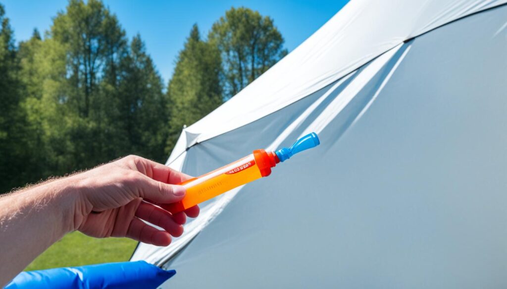 How to Repair a Puncture in Your Inflatable Tent