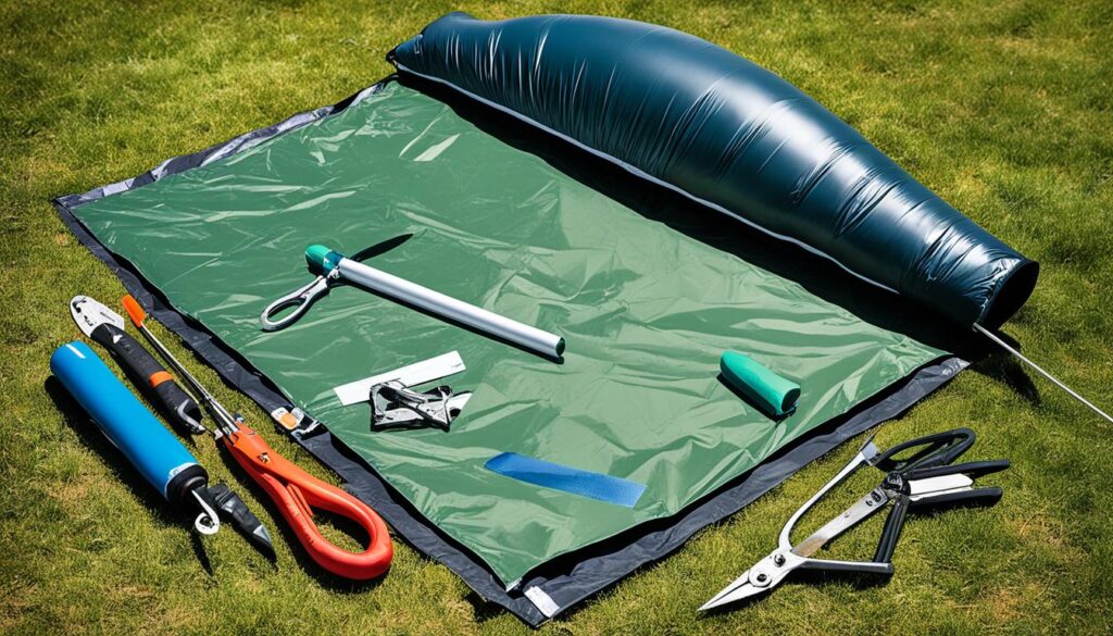 Inflatable tent tube replacement