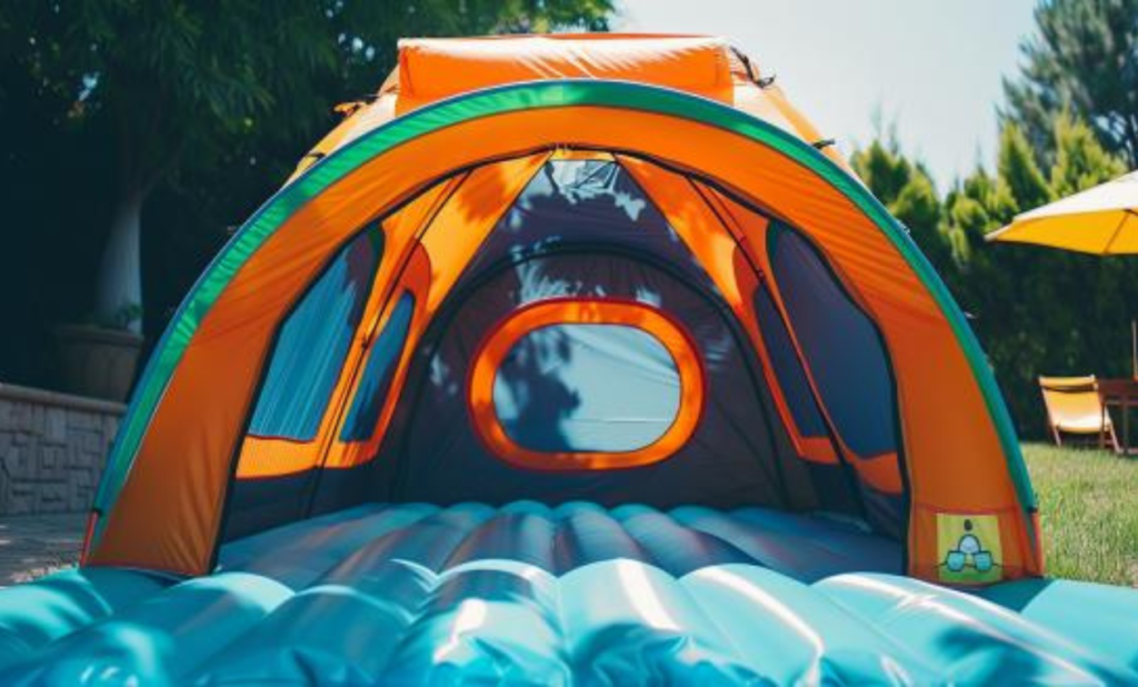 Setting up an Inflatable Tent for Kids