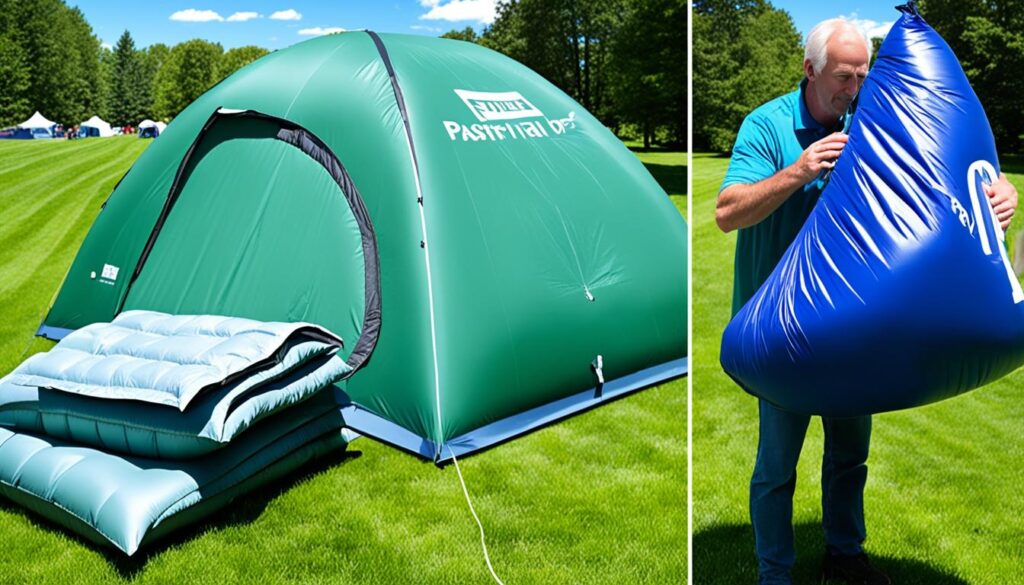 Setting up and Taking Down Your Inflatable Tent