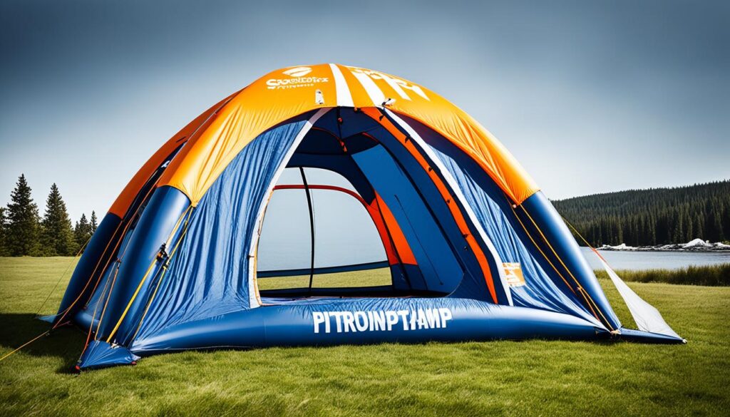 inflatable tent stability