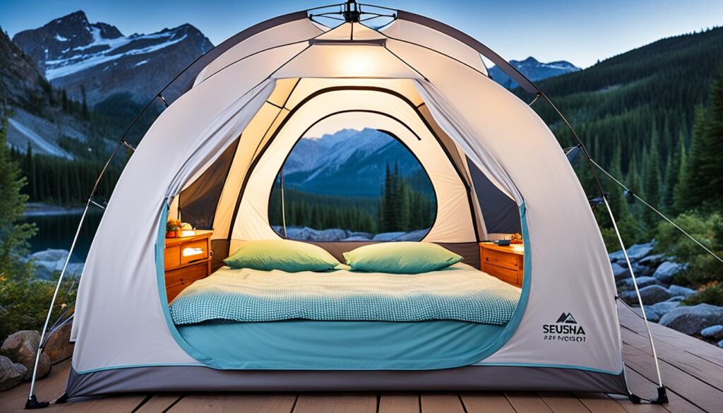 bed tent with lights