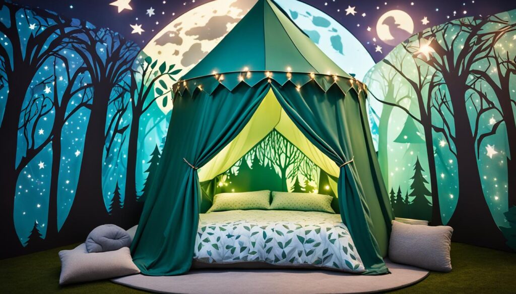 castle bed tent
