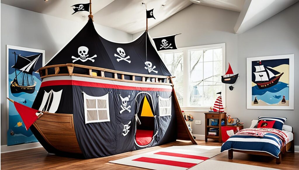 pirate ship bed tent