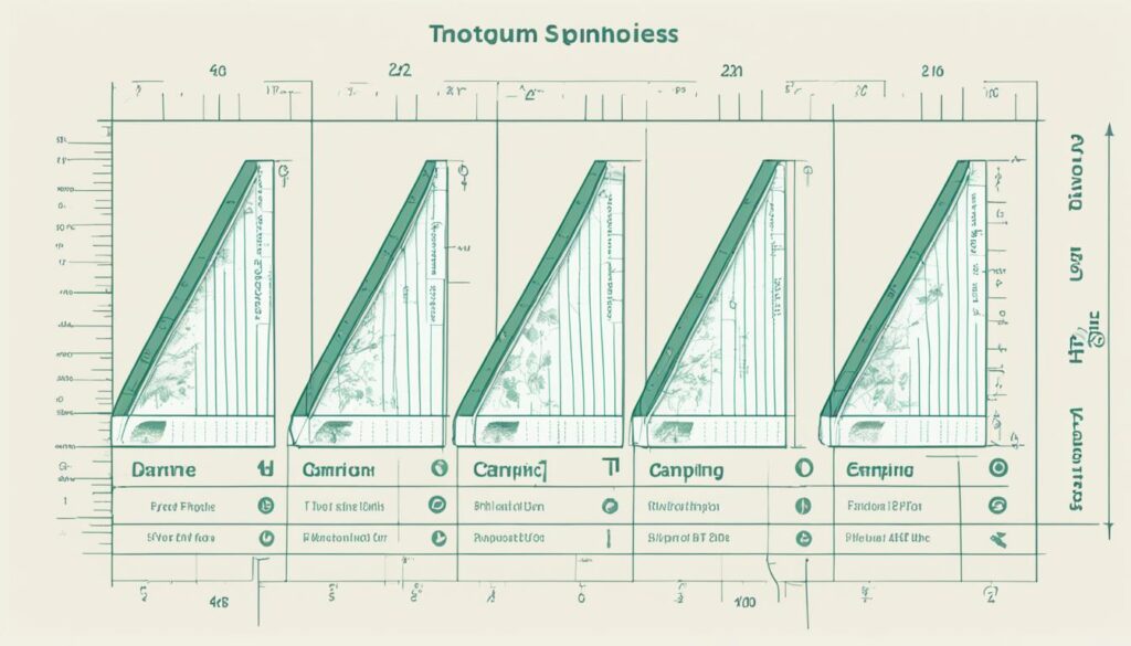 Tent footprint dimensions for popular tent models