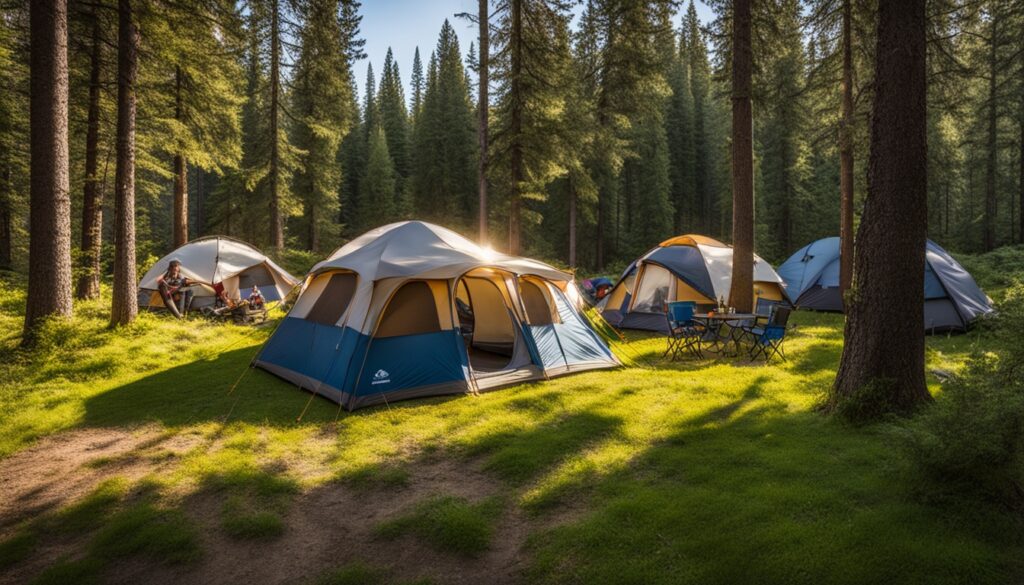 10 person tent with separate rooms