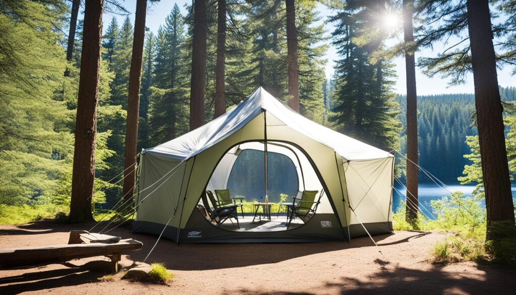 Large 10 person tent with screened porch