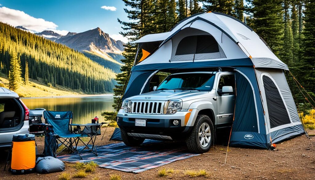 Budget-friendly SUV tent