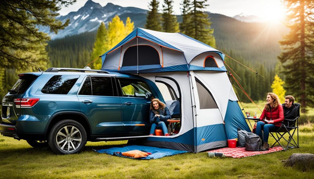 Easy setup SUV tent