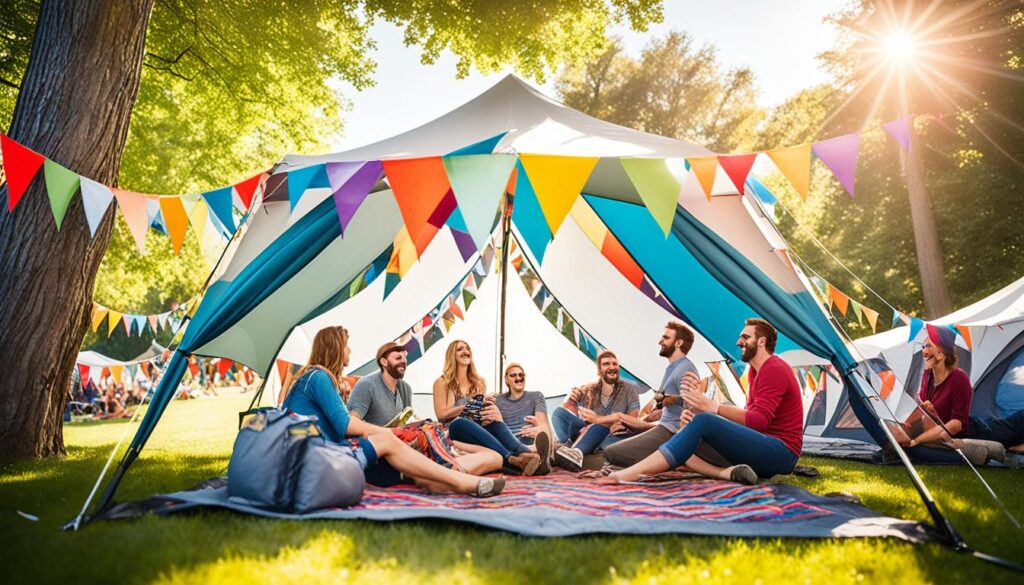 Gazelle tent for festival camping