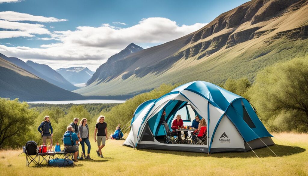 Gazelle tent for large groups