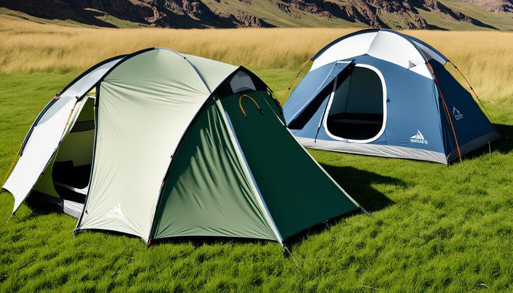 Gazelle tent vs traditional camping tent