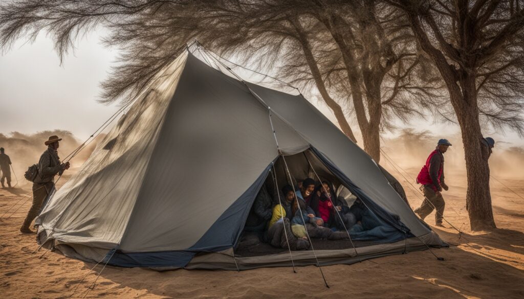 Gazelle tent wind resistance