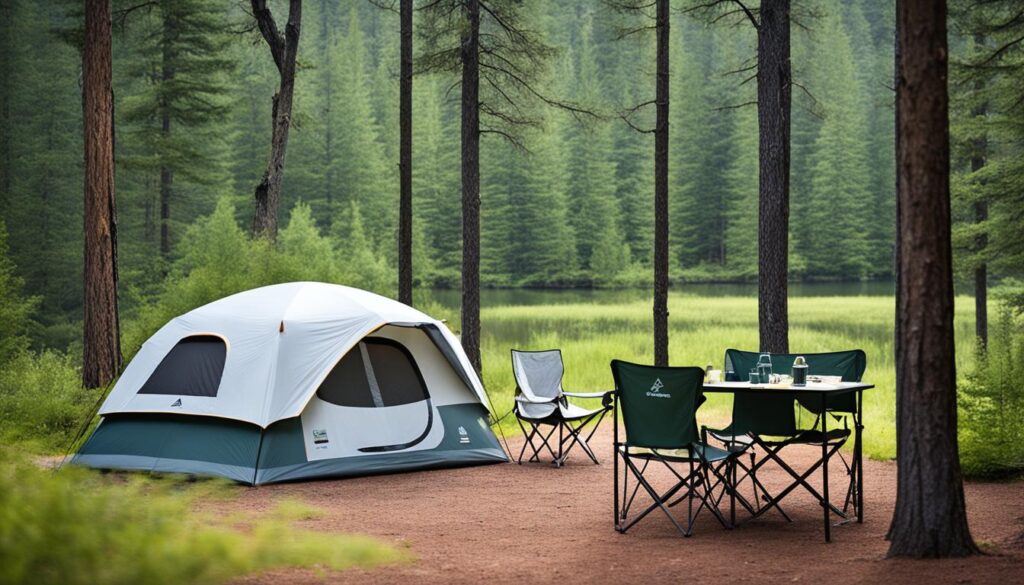 Gazelle tent with porch area