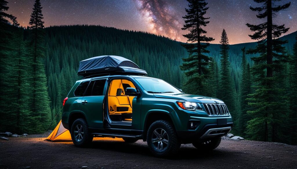 Lightweight SUV tent