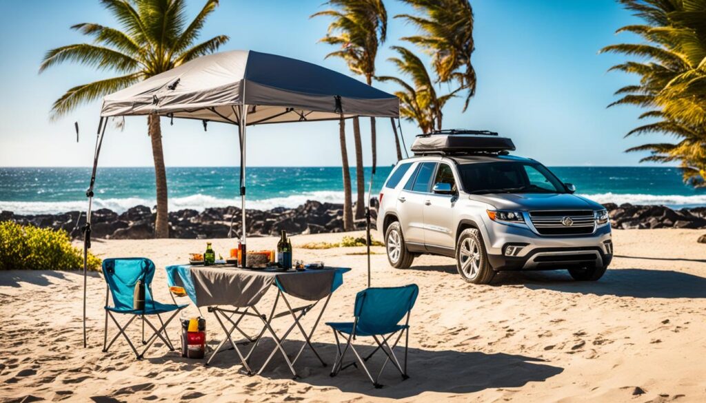 SUV tent for beach camping