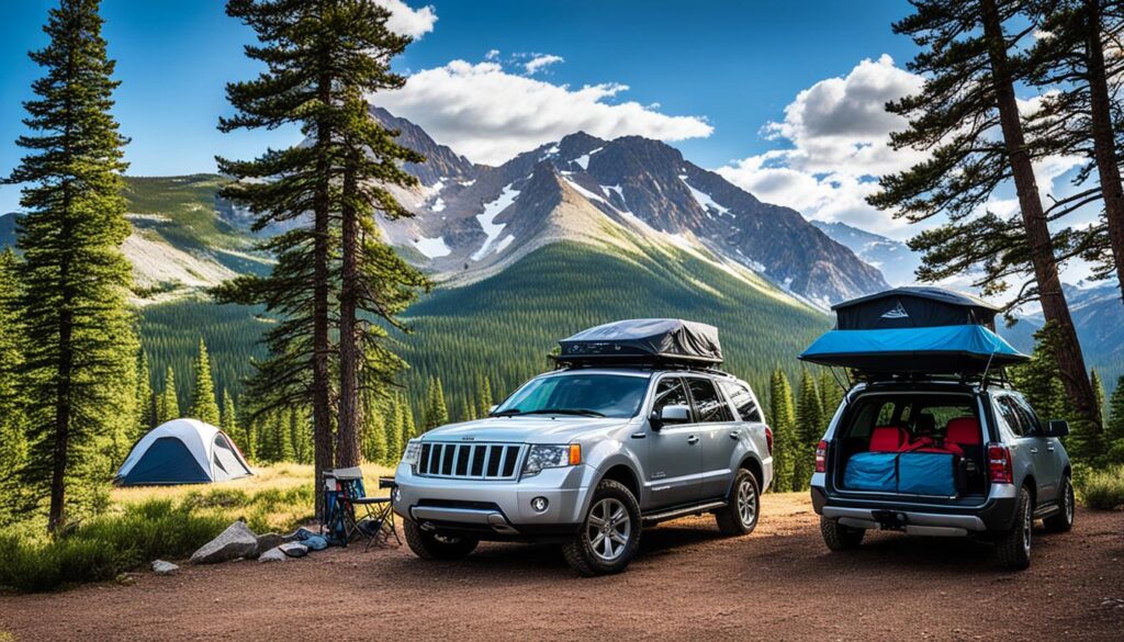 SUV tent for off-road camping