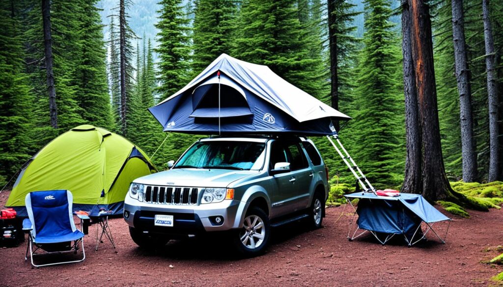 budget SUV tent