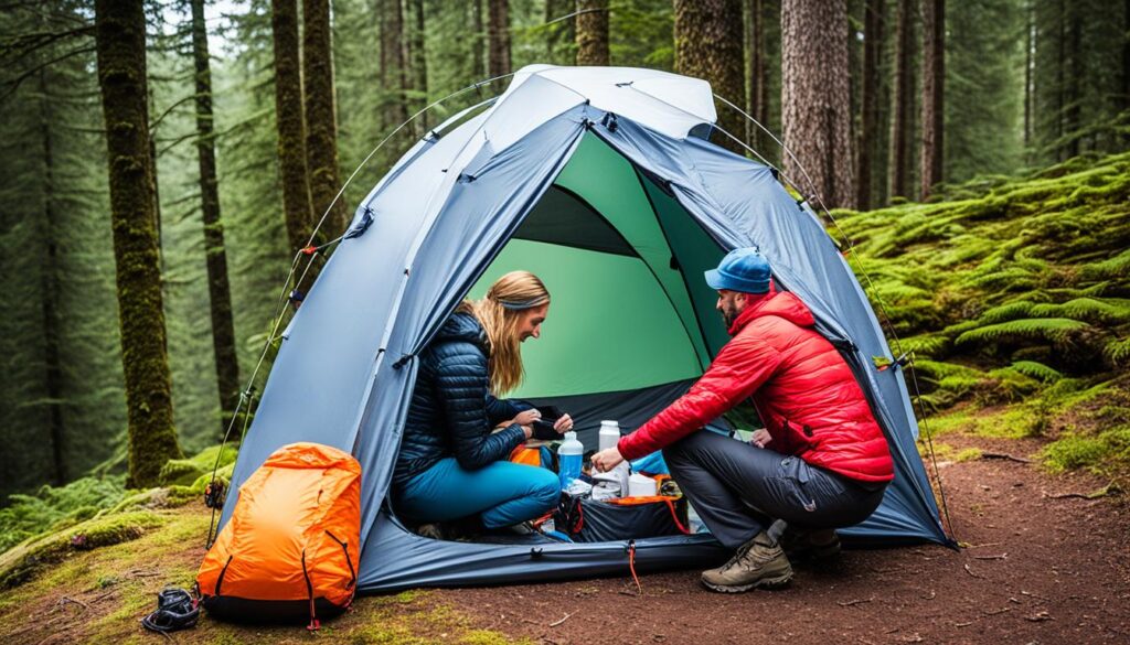 compact camping shelters