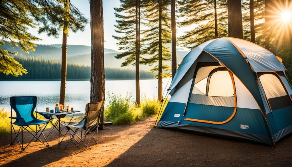 family camping tent