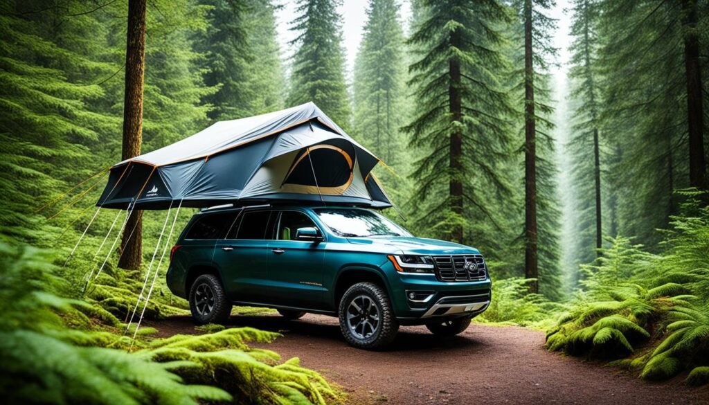 large SUV tent for camping