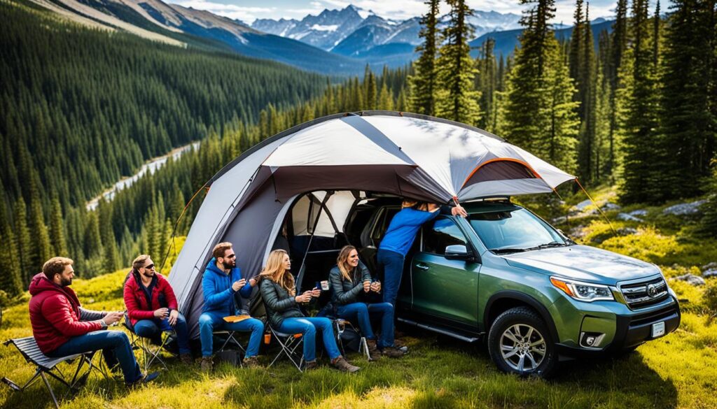 lightweight SUV tent