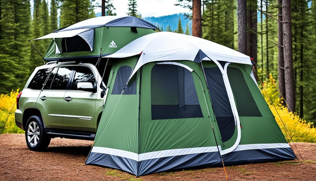 spacious SUV tent