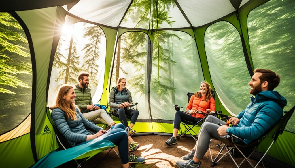 tall camper-friendly tents